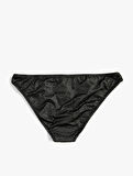 Simli Bikini Altı Yüksek Bel