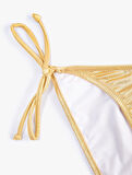 Simli Bikini Altı Normal Bel Yanları Bağlama Detaylı