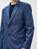 Blazer Slim Fit Düğme Detaylı Cepli