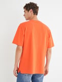 Basic Oversize Tişört Bisiklet Yaka Kısa Kollu Pamuklu