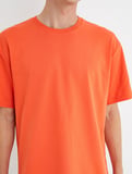 Basic Oversize Tişört Bisiklet Yaka Kısa Kollu Pamuklu