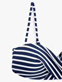 Straplez Bikini Üstü Dokulu Çıkarılabilir Askılı