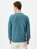 Triko Kazak Basic Bisiklet Yaka Reglan Kol Pamuklu