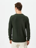Triko Kazak Basic Bisiklet Yaka Reglan Kol Pamuklu