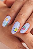 Deniz Canlıları Tırnak Dövmesi, Tırnak Tattoo, Nail Art, Tırnak Sticker