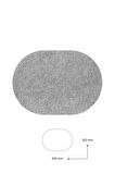 Artikel 475 32x45 cm Oval Gri Amerikan Servis Takımı 12 Kişilik