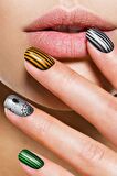 4'lü Tırnak Dövmesi Seti, Tırnak Sticker Seti, Nail Art, Tattoo