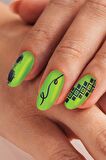 4'lü Tırnak Dövmesi Seti, Tırnak Sticker Seti, Nail Art, Tattoo