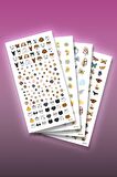 4'lü Tırnak Dövmesi Seti, Tırnak Sticker Seti, Nail Art, Tattoo