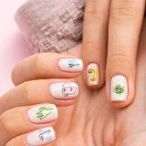 3'lü Tırnak Dövmesi Seti, Tırnak Sticker Seti, Nail Art, Tattoo