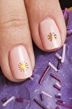 Renkli Şekiller Tırnak Dövmesi, Tırnak Tattoo, Nail Art, Tırnak Sticker