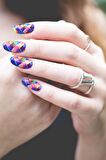 Renkli Kare Desenler Tırnak Dövmesi, Tırnak Tattoo, Nail Art, Tırnak Sticker
