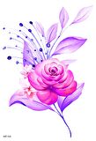 Blooming Flower Geçici Dövme,Geçici Tattoo ,Vücut Dövme,Kol Bilek Dövme,Boyun Dövme,Sırt Dövme