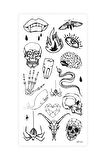 Şekiller -4 Geçici Dövme,Geçici Tattoo ,Vücut Dövme,Kol Bilek Dövme,Boyun Dövme,Sırt Dövme