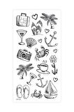 Summer -2 Geçici Dövme,Geçici Tattoo ,Vücut Dövme,Kol Bilek Dövme,Boyun Dövme,Sırt Dövme