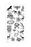 Animals -2 Geçici Dövme,Geçici Tattoo ,Vücut Dövme,Kol Bilek Dövme,Boyun Dövme,Sırt Dövme