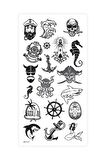 Kuru Kafa -8 Geçici Dövme,Geçici Tattoo ,Vücut Dövme,Kol Bilek Dövme,Boyun Dövme,Sırt Dövme