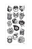 Animals Geçici Dövme,Geçici Tattoo ,Vücut Dövme,Kol Bilek Dövme,Boyun Dövme,Sırt Dövme