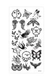 Butterfly -2 Geçici Dövme,Geçici Tattoo ,Vücut Dövme,Kol Bilek Dövme,Boyun Dövme,Sırt Dövme