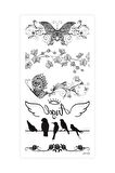 Angel Geçici Dövme,Geçici Tattoo ,Vücut Dövme,Kol Bilek Dövme,Boyun Dövme,Sırt Dövme