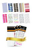 10'lu Tırnak Dövmesi Seti -3, Tırnak Sticker Seti, Nail Art, Tattoo ART-581