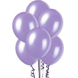 Lila Metalik Sedefli Balon 12" İnç 5 'li Balon