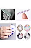 Tırnak Süsleme Taşı, Kolay Uygulanabilir, 4'lü Nail Art Tırnak Süsleme Taş Seti