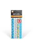 Washi Desenli Bant, Renkli Bant, Dekoratif Desen Bant,Washitape Sticker (14 mm - 2.4 mt) -037