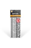 Washi Desenli Bant, Renkli Bant, Dekoratif Desen Bant,Washitape Sticker (14 mm - 2.4 mt) -041