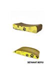 Ondüle Karton Kedi Tırmalama Tahtası İkili Set , Kedi Tırmalama Rampası - 12