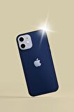 Lacivert iPhone 12 Kaplama Arka Ve Yan Full Kaplayan Koruyucu Body Hydrogel Kaplama