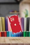 Kırmızı iPhone 14 Pro Max Kaplama Arka Ve Yan Full Kaplayan Koruyucu Body Hydrogel Kaplama