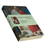 Osman Hamdi Bey 4'lü Defter Seti 3 - Kaplumbağa Serisi - Çizgisiz -64 Sayfa - 10,5x14cm