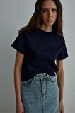 Lacivert Comfy Basic Tişört