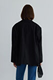 Siyah Maskülen Blazer Ceket