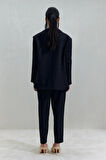 Lacivert Maskülen Blazer Ceket