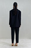 Lacivert Maskülen Blazer Ceket