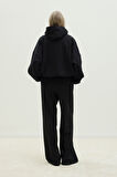 Siyah Hardy Kapüşonlu Sweatshirt