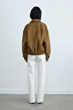 Camel Chiara Süet Bomber Ceket