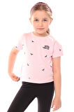 Toontoy Kız Çocuk Komple Lale Baskılı Tişört