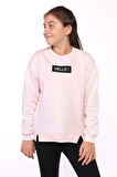 Toontoy Kız Çocuk Hello Baskılı Sweatshirt