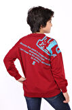 Toontoy Erkek Çocuk E harf Baskılı Sweatshirt