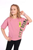 Toontoy Kız Çocuk Ever Young Baskılı Tişört