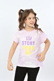 Toontoy Kız Çocuk Story Soul Baskılı Tişört