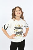 Toontoy Kız Çocuk Wild Wood Girl Baskılı Tişört
