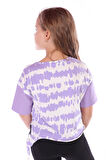 Toontoy Kız Çocuk Runner Baskılı Batikli Tişört
