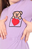 Toontoy Kız Bebek Nakışlı Elbise