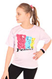 Toontoy Kız Çocuk Baskılı Tişört