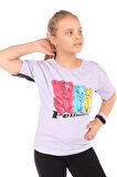 Toontoy Kız Çocuk Baskılı Tişört