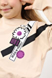 Toontoy Kız Çocuk Baskılı Tişört